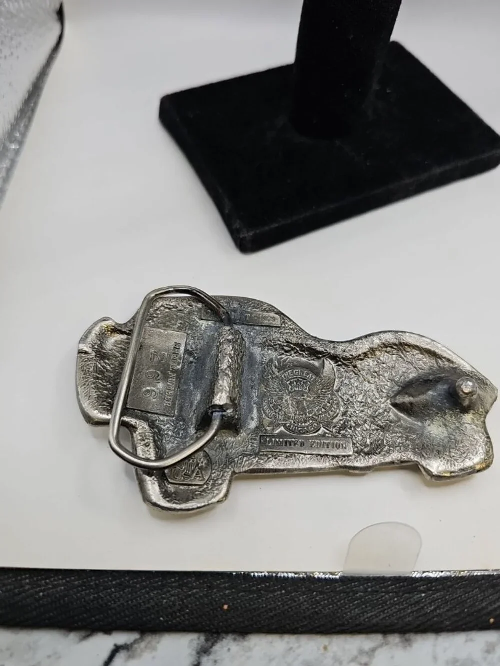 Vintage 1979 Limited Edition #266 Corvette Belt Buckle Great American Buckle Co